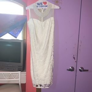 White dress with Pearls